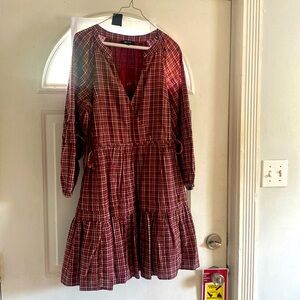 MADEWELL Women’s Sear Sucker Cotton Cottage Short Dress size S